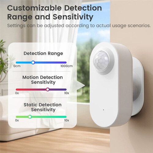 3 in 1 Zigbee Millimeter Wave Human Sensor  Motion Sensor PIR Motion Sensor with Illuminance Value Motion Sensor 1