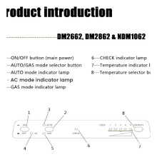 Circuit Board Kit Replacement for 2932884014 Refrigerator Control Panel for DM2662 DM2862 NDM1062