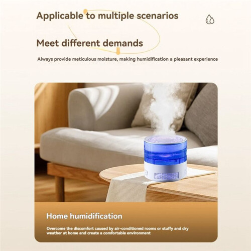 Atomization Humidifier for Bedroom Large Room Office Essential Oil Diffuser with Colorful Night Light 2