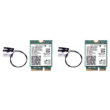 2X AX201NGW WiFi Card with 2XAntenna 2.4 Ghz+5Ghz WiFi 6 3000Mbps M.2 CNVio2 5.1 WiFi Adapter for Win10