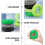 Hand Grip Strengthener Ring 50Lb Deep Green Silicone Micro Dot Texture 1