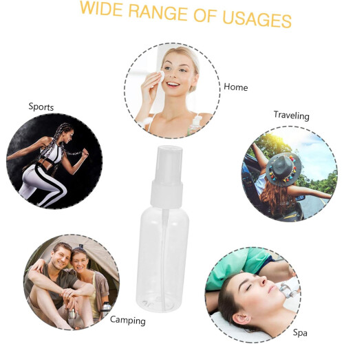 100pcs Mini Travel Spray Bottles Reusable Refillable Fine Mist Aromatherapy Bottle 2