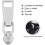 10pcs Bright Silver Zipper Pull Tabs Nylon Teeth Zipper Sliders Replacement 1