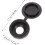 100pcs Black Screw Caps Covers Self-Tapping Hole Plug Decorative Hinged Screw Covers 8