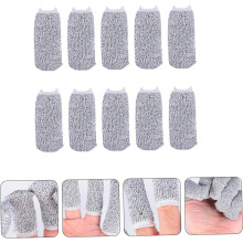 Reusable Cut Resistant Finger Sleeves 10pcs Set Finger Protection Cots