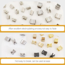 Metal Zipper Stops Repair Kit 60pcs Small Clothes Zipper Bottom Stops Set