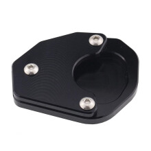 Motorcycle Kickstand Sidestand Stand Extension Enlarger Pad Fit for Trident 660 2021-2022(Black)