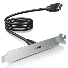 20Gbps USB 3.2 Adapter, Motherboard Header Extension Cable, USB-C to USB3.2 Type-E Key-A 20-Pin Connector PCIe Bracket