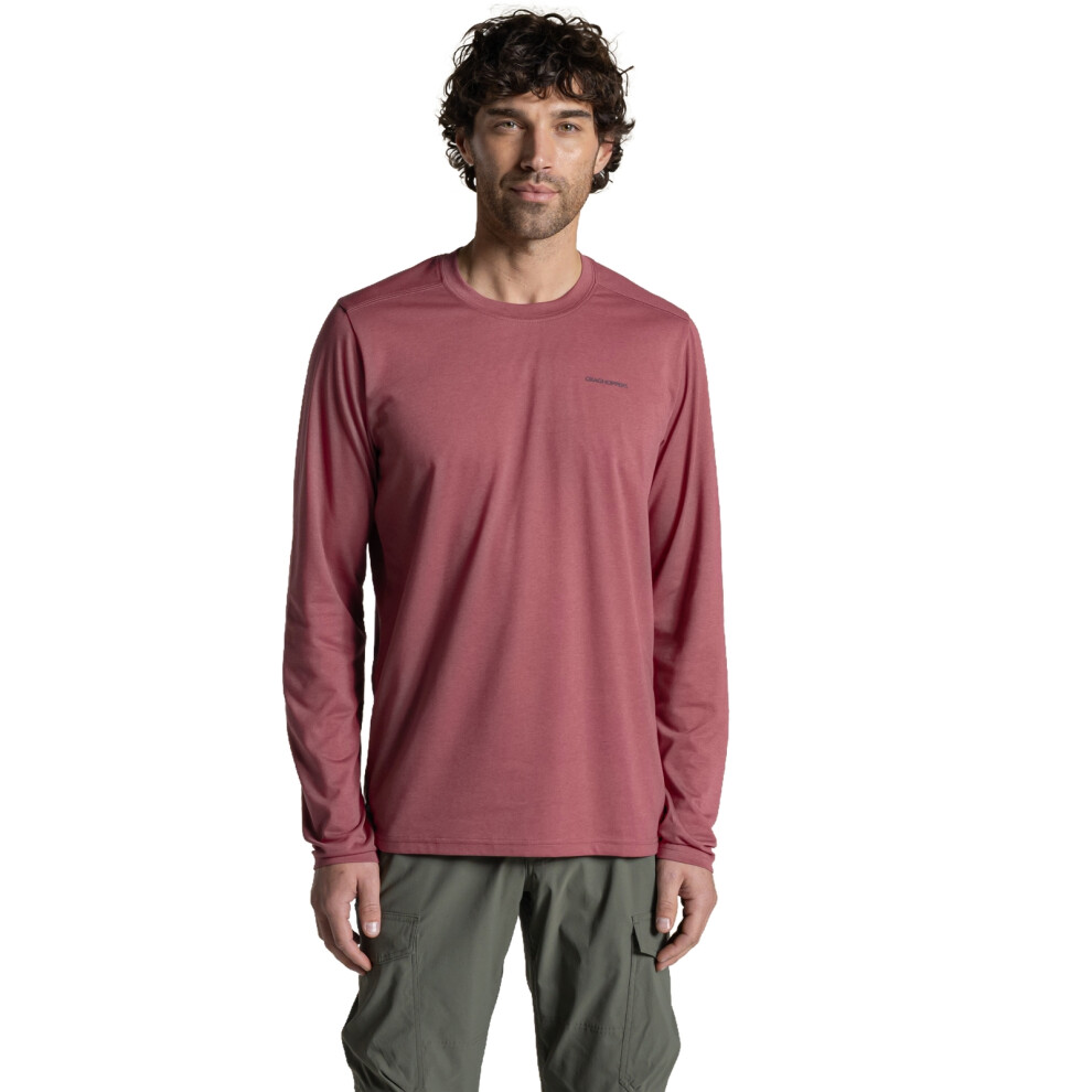Craghoppers Men's Red Nosilife Abel Long Sleeved T-Shirt Size: Xl - Image 2