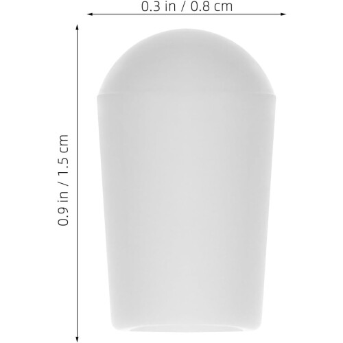 100pcs White PVC Hanger Wire End Protector Covers Lightweight Easy to Carry 1