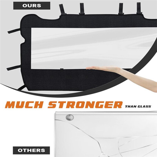 Rear Windshield Waterproof Soft Back Dust Panel for  RZR 1000 XP XP 4 1000 Stop Wind Rain and Debris
