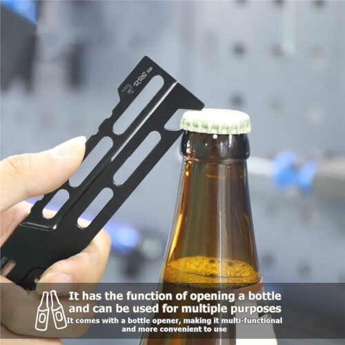 RRSKIT Bicycle Disc Brake Multi-Tool Rust Disc Truing Tool Multi-Functional with Bottle Opener Bicycle Repair Tools 1