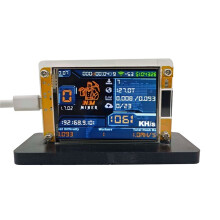 Miner NerdMiner + Suporte com Taxa de Aceleração Atualizada, Tela Inteligente de 2,8 Polegadas para Bitcoin, Criptomoedas e Loterias
