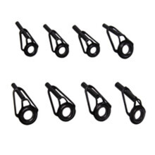 80pcs Tube Dia Fishing Rod Tips Repair Kit Stainless Steel & Ceramic Rings Fishings Pole Top Tips Replacement Set