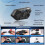 Motorcycle Helmet Headset R6S  Intercom 1200M 6 Rider Intercom WaterProof Earphone 2