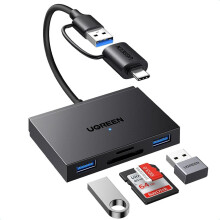 UGREEN 4-in-1 USB-C/USB-A-geheugenkaartlezer