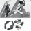 Motorcycle Windscreen Stabilizer Kit Windscreen Windshield Lifting Bracket for  R1200GS R1250GS ADV 2