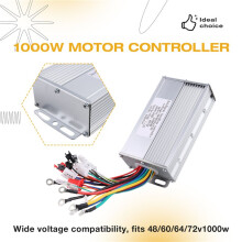 For 48V 60V 64V 72V Systems1000W Brushless Motor Controller with Reverse Function for EBikes Scooters Motorcycles