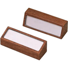 68x18mm Wood Sign Holder Display Stand Small Price Label Paper Name Card Tags Ticket Holder Stand(No Label) A