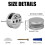 Frameless Mirror Mounting Hardware Kit Mirror Holder Clips Round Shape Dual-Screw Fixing Mirror Glass Hanging Bracket 8