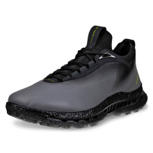 (UK 11.5, Steel/Steel) Ecco Mens Biom C5 Lace Up GTX Spikeless Leather Waterproof Golf Shoes