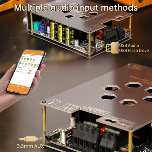 300Wx2  Digital Amplifier Board Module TPA3255 with High/Low Frequency Adjustment, for DIY Audio Speaker System
