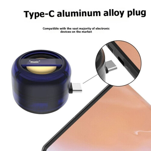 Portable  Speaker Universal Type-C Sound Box Type-C Plug in Mobile Phone Amplifier External Subwoofer