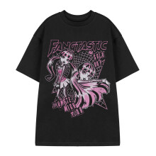 (XL, Black) Monster High Unisex Adult Fangtastic T-Shirt