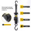 2Pcs Retractable Ratchet Tie Down Straps - 680kg Guaranteed Max Break Strength,Use for Boat, Securing Cargo 3