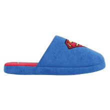 (7 UK-8 UK, Blue/Red) Superman Mens Superman Logo Mule Slippers