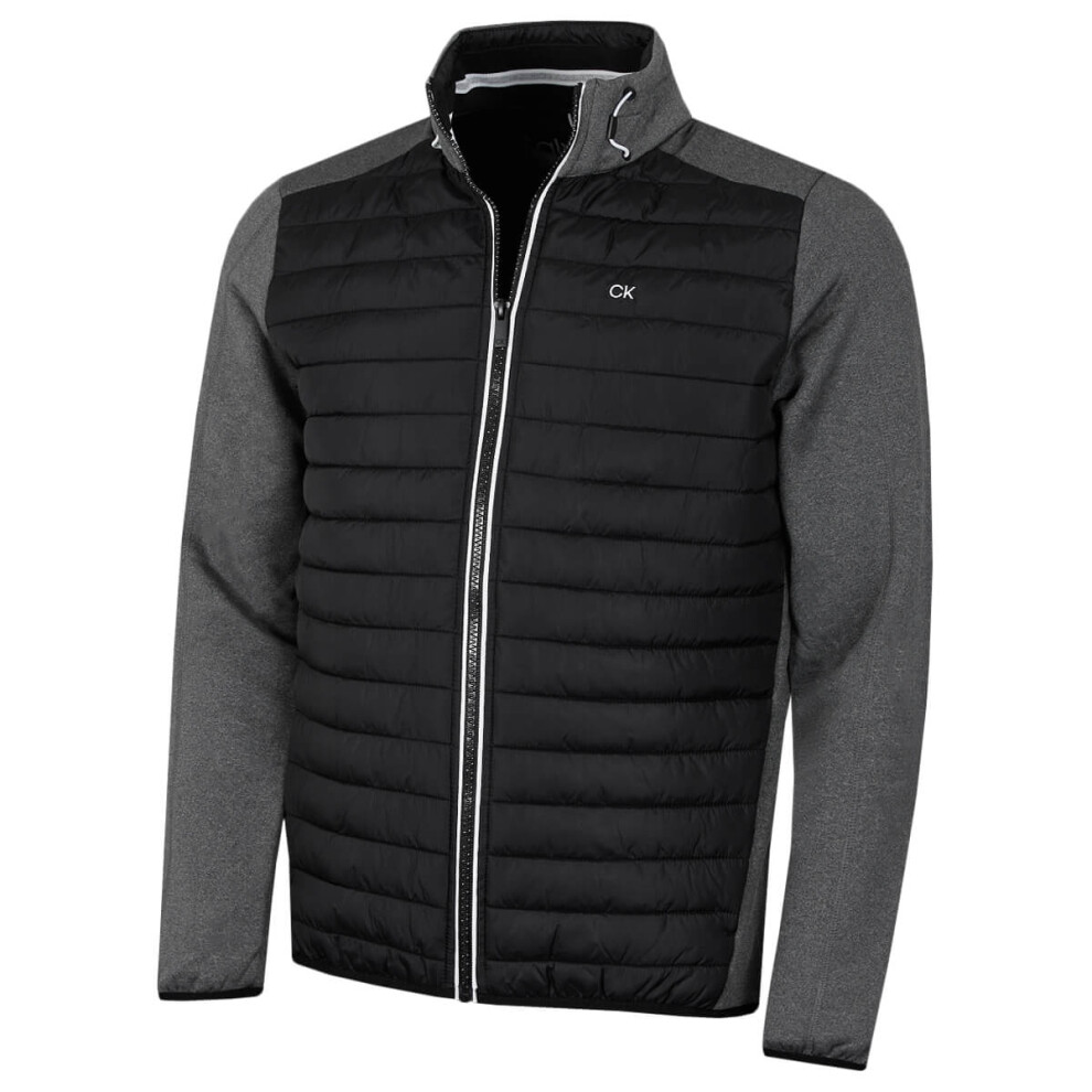 Calvin Klein (Xxl, Charcoal/Black) Mens 2026 Ck Hybrid Insulate Lightweight Golf Jacket