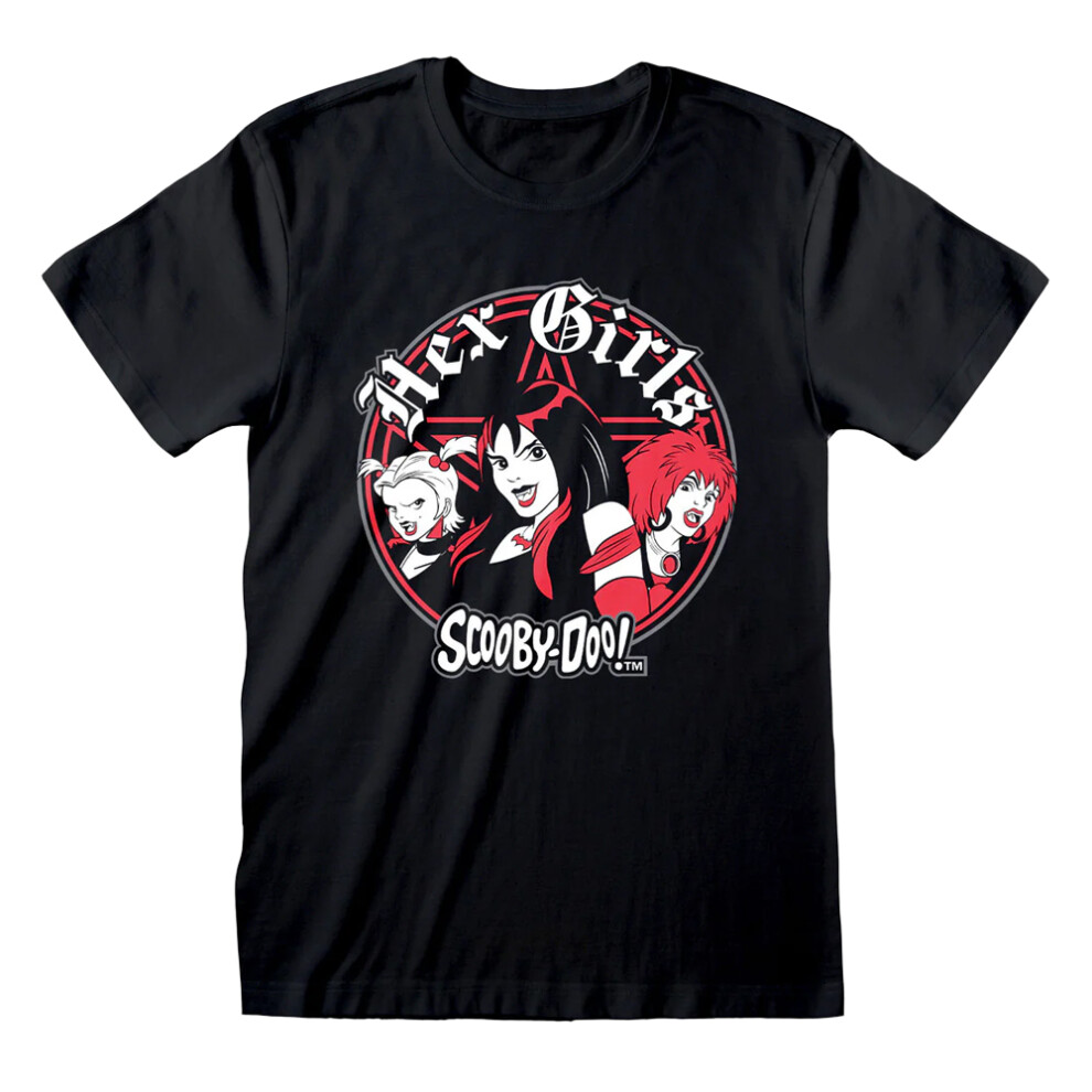 Scooby Doo (Xl, Black) Unisex Adult Pentagram T-Shirt