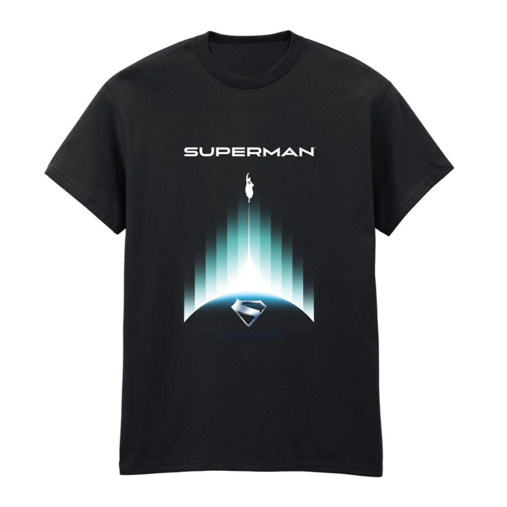 Superman (Xxl, Black) Unisex Adult Gradient T-Shirt