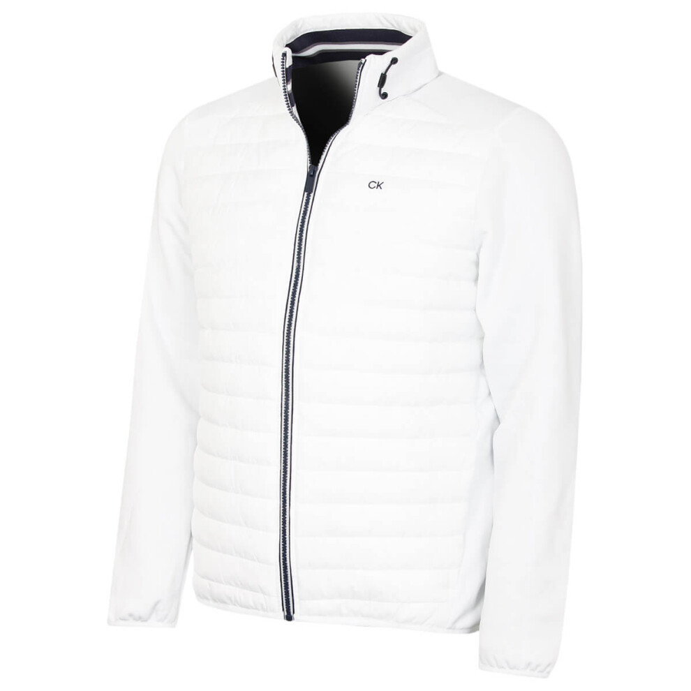 Calvin Klein (Xl, White) Mens 2026 Ck Hybrid Insulate Lightweight Golf Jacket