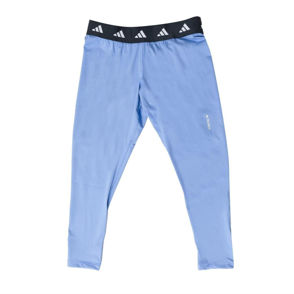 Adidas (32 Uk - 34 Uk, Blue) Womens/Ladies Techfit 7/8 Leggings