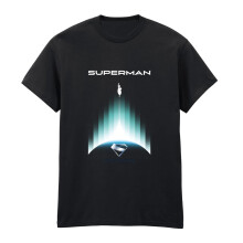 (L, Black) Superman Unisex Adult Gradient T-Shirt