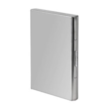Slim Metal Credit ID Card Business Card Holder -Anti-Magnetic Aluminum Wallet,Stainless Steel Card Holder,ID Card Clip B