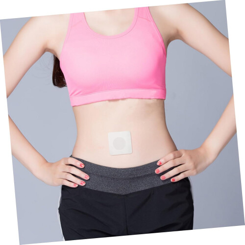 30pcs Nonwoven Fabric Belly Button Patch Adhesive Belly Cover
