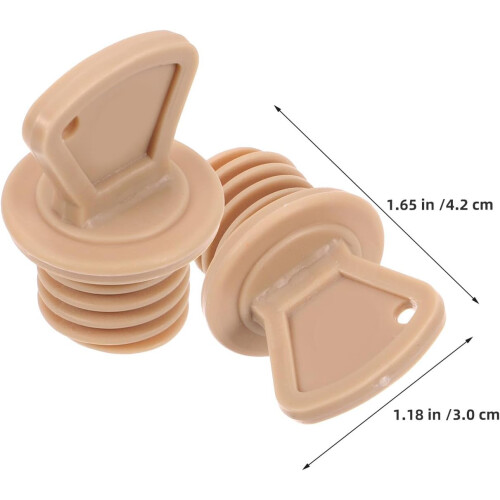 4pcs Hot Water Bottle Stopper Rubber Screw Cap Replacement Sealing Stopper 1