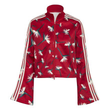 (4 UK, Red) Adidas Womens/Ladies Originals Floral Bell Sleeve Track Top
