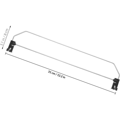Adjustable Iron Shelf Shelf Divider 4pcs for Supermarkets and Retail Environments Maximizing Storage 1