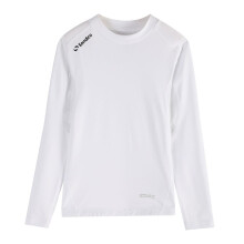 (7-8 Years, White) Sondico Childrens/Kids Core Breathable Long-Sleeved Base Layer Top