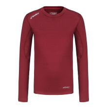 (11-12 Years, Burgundy) Sondico Childrens/Kids Core Breathable Long-Sleeved Base Layer Top