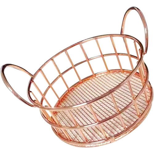 4pcs Small Baskets Metal Storage Basket Home and Kitchen Multifunctional Storage Box 2