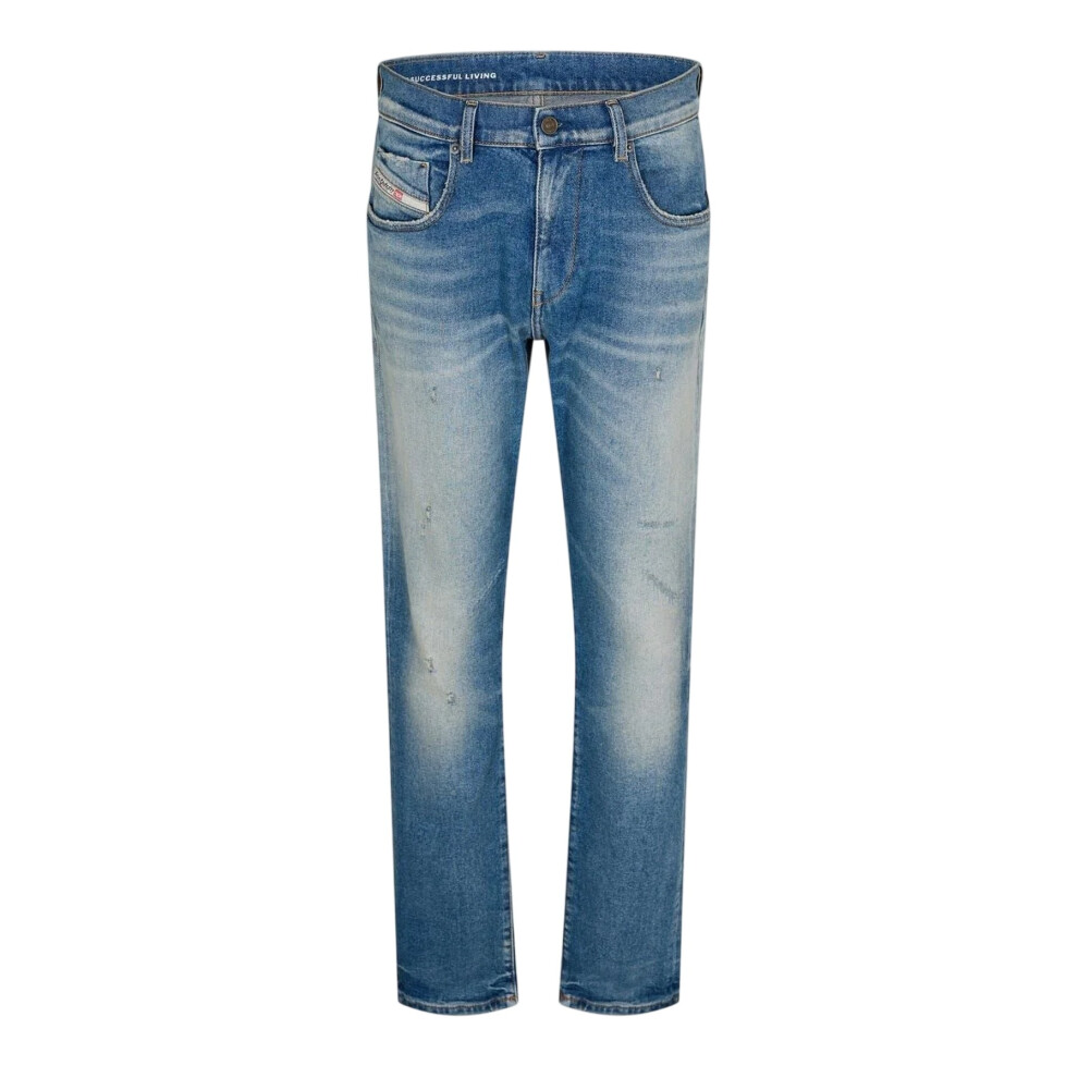 Diesel (29R, Blue Denim) Mens 2019 D-Strukt Slim Jeans
