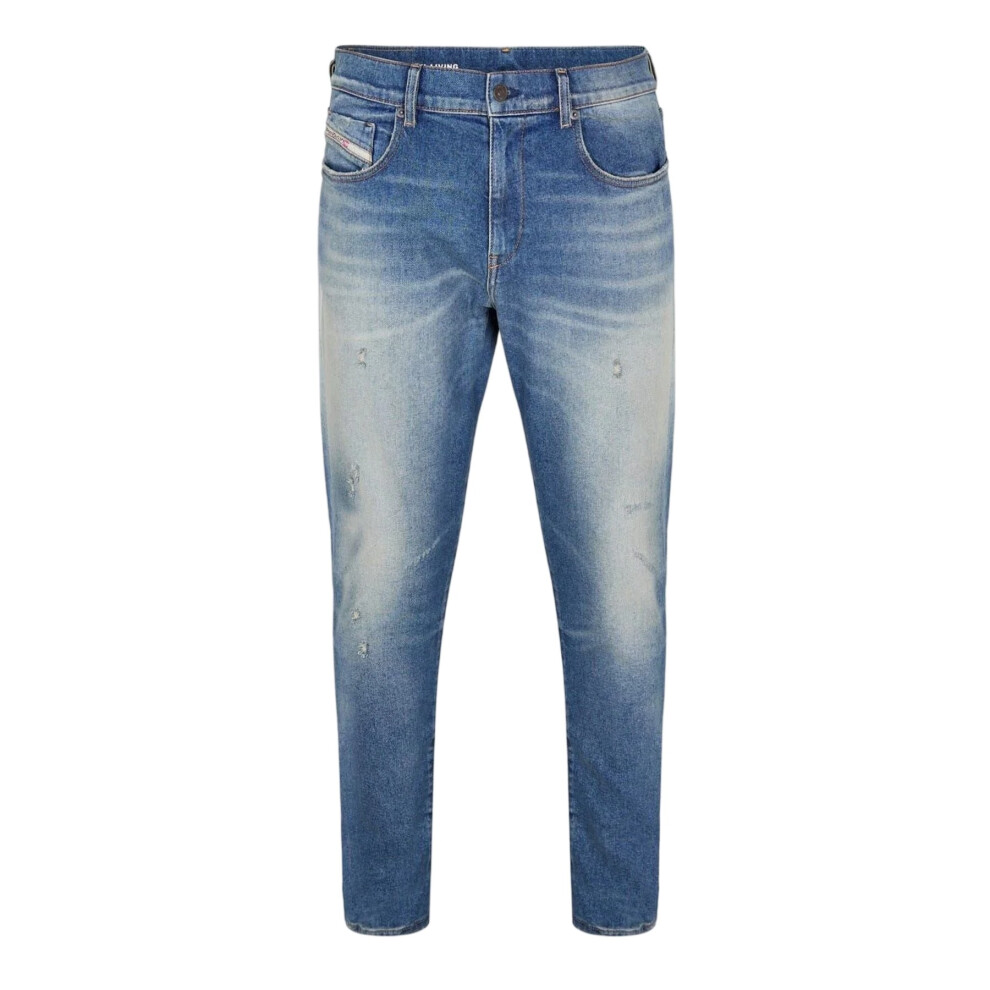 Diesel (29R, Denim Blue) Mens 2019 D-Strukt Slim Jeans