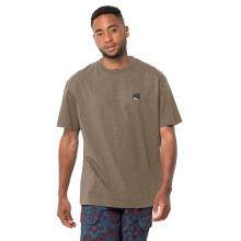 (S, Chestnut) Jack Wolfskin Mens Eschenheimer Durable Lightweight Organic T-Shirt