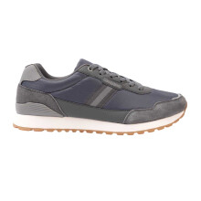 (8 UK, Dark Grey) Kappa Mens Draydon Logo Suede Low Cut Trainers