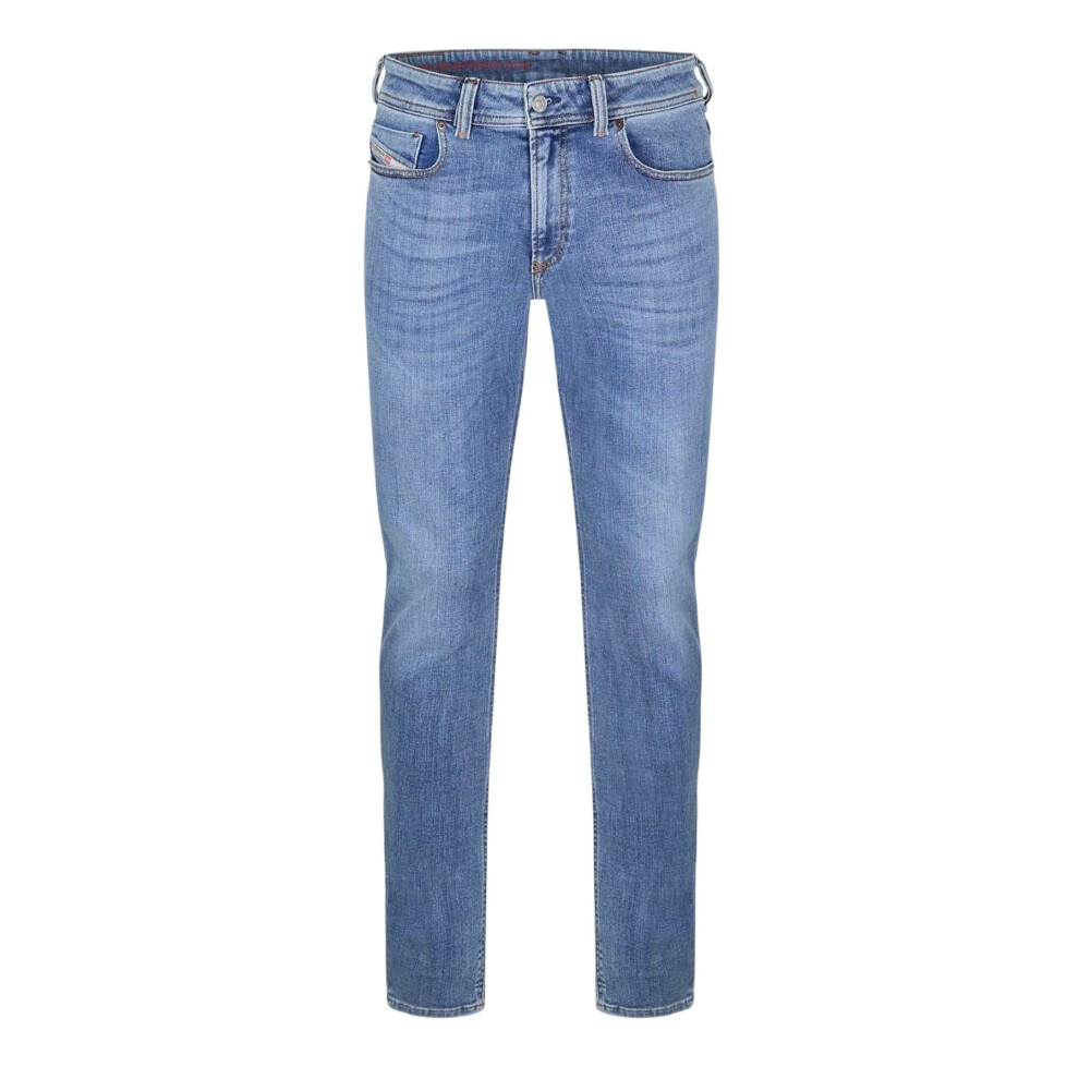 Diesel (30R, Light Blue) Mens Sleenker Organic Cotton Skinny Jeans