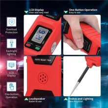 Power Circuit Probe Tester, 6V-24V Automotive Car Electric Fuse & Voltage Tester with LED Test Light,HD LCD Readout